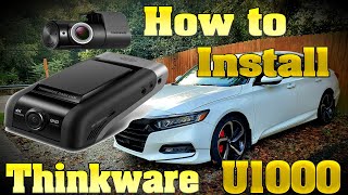 How to Install a Thinkware U1000 Dashcam [upl. by Ilrac]