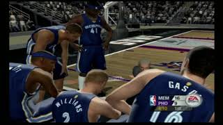 NBA Live 2005 PS2  Grizzles vs Suns  Western Quarterfinal Game 1 [upl. by Pacificas]