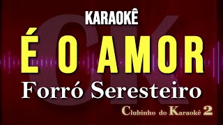 Forró Seresteiro  É o amor  Karaokê FL [upl. by Floyd]