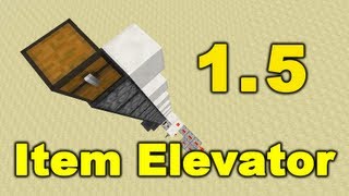 Minecraft Easy Item Elevator 151 [upl. by Yelwah]