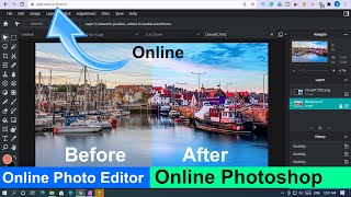 Best Online Photo editor free website online Photoshop  Pixlr  photoshop like online photo editor [upl. by Yoc]