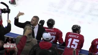 LNAH Coach Bob Desjardins Expressing his views over the Francis Lessard Jumping of Samuel Duplain [upl. by Ellehcer355]