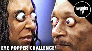 Eye Popper Challenge  World Record For Eyes Popping Out The Furthest [upl. by Hillier]