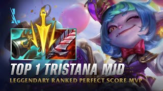 Wild Rift TRISTANA MID  TOP 1 Garden Party Tristana S14 Ranked Gameplay  Build [upl. by Lleumas]