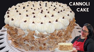 The most AMAZING Cannoli Cake Recipe American Cassata SECRET recipeRevealed [upl. by Wenger]