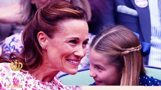 Fans Gush Over Charlotte amp Aunt Pippas Notable Gestures in the Wimbledon Stands TheRoyalInsider [upl. by Hippel]