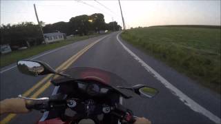 2010 Honda VFR 1200f test drive review [upl. by Tye]