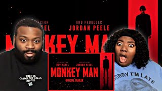 Monkey Man  Official Trailer REACTION 🧑🏾‍💻‼️ [upl. by Aneerol]