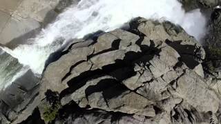 Drone flies over the Yosemite Falls  Drones in Yosemite [upl. by Sonya]