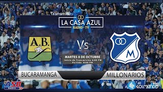 BUCARAMANGA VS MILLONARIOS  COPA COLOMBIA  TRANSMISIÓN RADIAL CASA AZUL 1040 AM COLMUNDO [upl. by Airtemad]