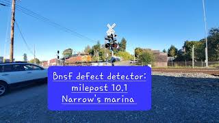 Bnsf defect detector milepost 101 [upl. by Dorehs738]