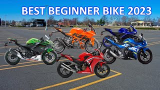 The Absolute BEST Beginner Sport Bike for 2023 Buyers Guide [upl. by Goldwin]