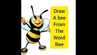 How to draw a bee step by step 🐝 [upl. by Ariahaj98]