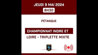 Pétanque  Championnat Indre et Loire  Triplette Mixte [upl. by Lesirg]