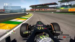 F1 2013 Liga PC GER  Sklaven der Nacht  BrasilienSao Paulo  50  Rennen 5 von 10 [upl. by Arahsit]