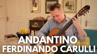 Andantino by Ferdinando Carulli Matthew McAllister Guitar [upl. by Elga]