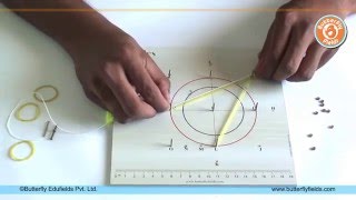 Geometry Board to understand properties of circle  Math Projects  Butterfly Fields [upl. by Shadow]