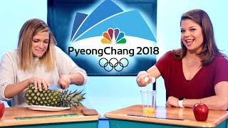 Pyeong Chang 2018 Winter Olympians VS Everyday Tasks [upl. by Ahsitniuq]