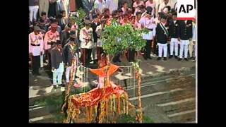 Cremation ceremony for slain Nepalese royal family with sound [upl. by Saphra]