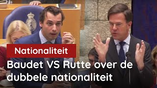 Baudet vs Rutte VVD over de Dubbele Nationaliteit [upl. by Eimyaj918]