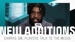 Mike Grier addresses Sharks’ offseason Anthony Duclair on his relationship with Joe Thornton [upl. by Arabela]