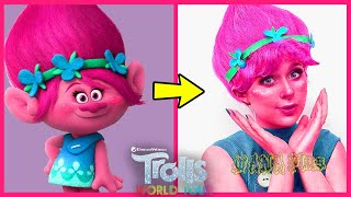 TROLLS WORLD TOUR In Real Life 💥 Characters TROLLS 2 1 👉WANAPlus [upl. by Adnuahs]