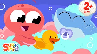 The Baby In The Bath  The Big Compilation for Preschool  Super Simple Songs [upl. by Andert]