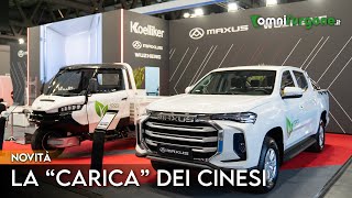 Transpotec 2022 Koelliker lancia il Maxus T90 primo pickup elettrico in Italia e il Wuzheng 3MX [upl. by Bergeron582]