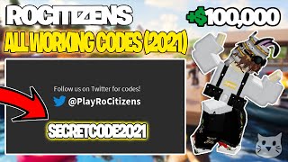 Roblox RoCitizens ALL NEW Codes 2021 Working November 2021 [upl. by Ardnasac]