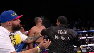 Andre Dirrell team member assaults Jose Uzcategui in the ring after the fight  FAIR USE [upl. by Yblocaj511]