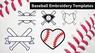 Baseball Embroidery Templates 2024 ep13 [upl. by Sears206]