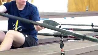 Learn To Row  Rowing Drills and Technique  Putting An Oar Into An Oarlock  Novice Coaching [upl. by Sells]