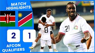 KENYA 20 NAMIBIA 2025 AFCON Qualifiers First Half Full Extended Highlights [upl. by Irot]