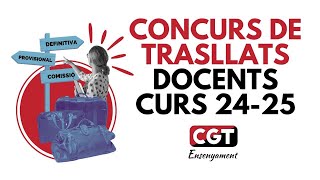 Xerrada Concurs de trasllats docents 202425 [upl. by Leveroni]