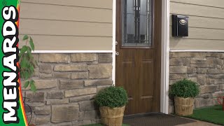 How To Install Stone Veneer Siding  Menards [upl. by Ardnahsal]