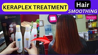 KERAPLEX TREATMENT  KERAPLEX KERATIN  HAIR SMOOTHING  HAIR STRAIGHTENING [upl. by Kcirrag]