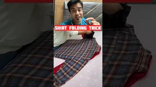 Best Shirt Folding Trick Technique shorts [upl. by Fasto]