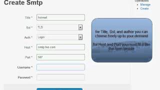 Setting SMTP in Hotmail [upl. by Ardyaf]