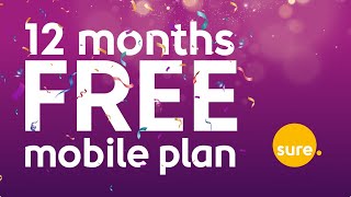 12 Months Free Mobile Plan  Limited Offer  Sure Jersey [upl. by Suivatra904]