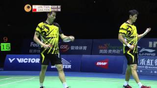 THAIHOT CHINA OPEN 2014  SF  MD Chai BHong W 8 CHN VS Lee S MTsai C H 6 TPE [upl. by Ayirp183]