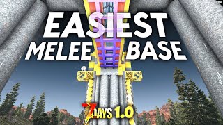 EASIEST MELEE Horde Base Dominates ALL Hordes  7 Days to Die 10 [upl. by Erdnoed]