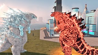 Frostbite Godzilla vs ThermoNuclear Godzilla Battle  Kaiju Universe [upl. by Yzmar731]