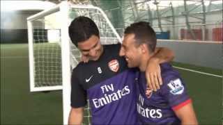 Santi Cazorla  Photoshoot at Arsenal [upl. by Iggam]