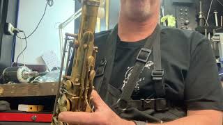 6645 SELMER MARK VI TENOR SAXOPHONE 5 DIGIT 92 post service play test 01 [upl. by Ijnek529]