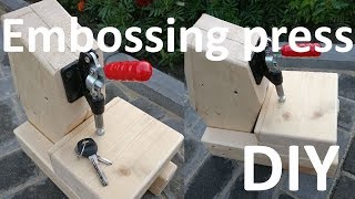 Making leather embossing press DIY Cheap embossing press [upl. by Ellebana415]