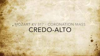 Mozart Coronation KV 317 CREDO ALTO [upl. by Brigitte546]