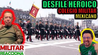 MILITAR COLOMBIANO reacciona al DESFILE del COLEGIO HEROICO MILITAR 2023 [upl. by Anaet]