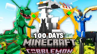 I Survived 100 Days in Pokémon Minecraft… Here’s What Happened Cobblemon Mod [upl. by Roselyn]