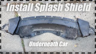 Install Lower Splash 💦 Shield Engine Cover Guard on Chrysler Dodge Cars [upl. by Nataniel]