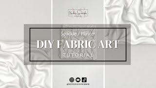 HOW TO Fabric 3D Art  Spackling amp Plaster Art On Canvas Tutorial  DIY Art  Nicolina Savmarker [upl. by Cutty57]